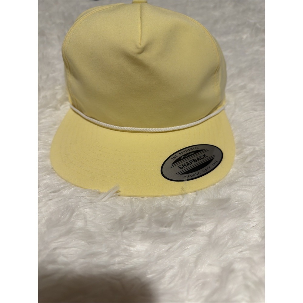 Travis Mathew Local Favorite French Vanilla‎ Snapback Hat Adult OSFM Yellow